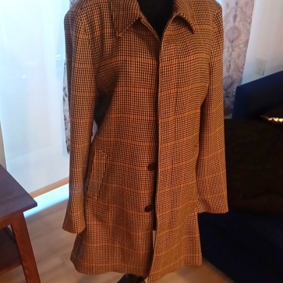 Express Long Dresscoat Houndstooth - Picture 3 of 12